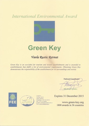 Green Key Award 2015
